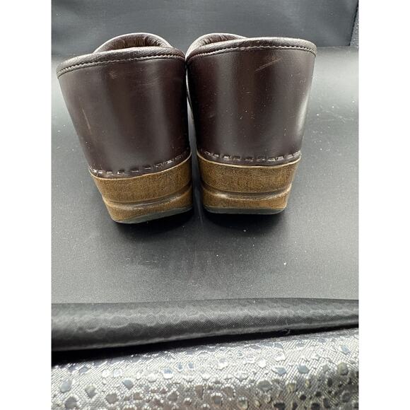 Dansko Professional Women's Brown Leather Clogs Nursing Comfort Shoes - Picture 5 of 6